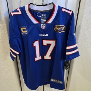 Blue NFL Josh ALLEN JERSEY MENS LARGE